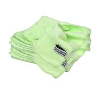 Tek Automotive Pack of 10 Green Microfibre Cloths 40x40cm - Lint Free, Cleaning Cloths for Cars, Home, Dish Cloths, Car Detailing, Car Cleaning Supplies, Microfiber Cloth Multipack