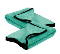Tek Automotive Twin Pack 1200GSM Aqua Microfibre Car Drying Towels - Extra Thick Inner Core, 50x70cm, Super Absorbent & Scratch-Free