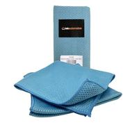 Tek Automotive Twin Pack Diamond Weave Microfibre Cloths - 40x40cm Sandwich Design - Drying, Buffing and as a Glass Cloth, Streak-Free Cleaning - Multi-Purpose Microfibre Cleaning Cloth