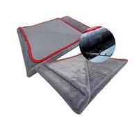 Tek Automotive Twin Pack Triple Twist 1150GSM Microfibre Car Drying Towels - Extra Large 90x75cm, Streak-Free & Scratch-Free