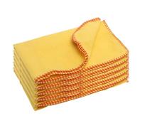 Tek Automotive Yellow Dusters 5 Pack - Extra Large Cotton Polishing & Dusting Cloths, Multipurpose Cleaning Duster Cloths, Soft Lint Free All Purpose Cloths for Cars, Home & Garage 18x20 Inches