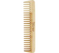 Tek big hair comb in ash wood with wide teeth - Handmade in Italy