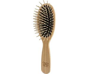 Tek big oval hair brush in ash wood with long pins - Handmade in Italy