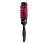 Tek Ceramik Antibacteric Oxy Round Hair Brush - Black/red 36Mm Multi One Size