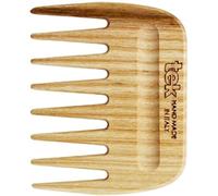 Tek afro hair comb in ash wood - Handmade in Italy