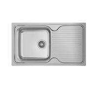Teka S0416410 Stainless Steel Sink Classic1C1EI, 1 Basin, Drainrim, 18/8 Stainless Steel, Silver