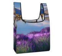 Tekapo Lake Scenery Landscape Shopping Bag Reusable Grocery Tote Bag Foldable Handbag for Travel Picnic