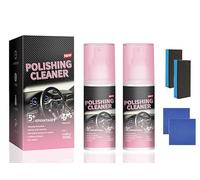 Tekard Interior Detailer Spray,Deep Cleaning Car Polish Spray,Car Interior Polishing Cleaner,Polishing and Maintenance Protectant for Automotive Rubber & Leather,All-Purpose Restores Plastic (2pcs)