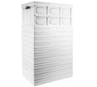 Tekbox 30L White Folding Storage Box - Set Of 12 Boxes