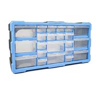 TekBox DIY Tool Bits Storage Organiser Unit - Workshop Parts Craft Box Cabinet (22 Drawer)