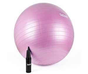 TekBox Komodo Exercise Ball for Yoga Pilates Fitness Pregnancy (85cm, Pink)