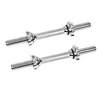 TekBox Komodo Spinlock Dumbbell 14 Inch Bar Set - 36cm Bars for 1 Inch Standard Plates Free Weights Weight Lifting Spin Lock Dumbells (14 Inch)