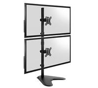TekBox Monitor Mounts - Adjustable Computer Screen Stands (Vertical) | VESA fitting 75mm x 75mm or 100mm x 100mm, Max weight 8kg per monitor, Free-standing