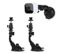 TEKCAM 2 Pack Window Mount for Blink Mini/Mini 2/Blink Outdoor 4/ Outdoor 2K+/ Indoor Cameras, Adjustable Suction Cup Wall Mount for 1/4'' Security Camera Outdoor Indoor, Can Move Anywhere