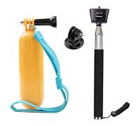 TEKCAM Action Camera Accessories Set - Monopod Selfie Stick & Floating Handle Grip Compatible with GoPro Hero 13 12 11 10/ Akaso EK7000/ Pro/DJI Osmo/Jadfezy/Yolansin and Most Action Cameras