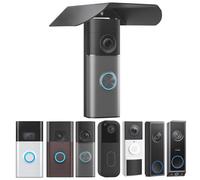 TEKCAM Stainless Steel Doorbell Rain Sun Cover for Ring Tapo, Black