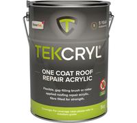 Tekcryl Acrylic Roofing Waterproofing Roof Repair Fibre Reinforced - 5Kg Grey