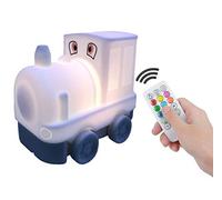 Tekemai Kids Night Light, USB Rechargeable, 9 Color-Changing, Eye-Caring, Remote & Touch Control, Adjustable Brightness, Girl & Boy Gift - Train