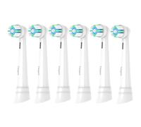 Tekgani Toothbrush Replacement Heads Compatible with Oral B iO Electric Toothbrush, for iO 2 3 4 5 6 7 8 9 10 Series Toothbrush Head Refill, Pack of 6 White