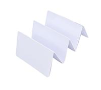 Tekiaviai 100 PCS UHF 860-960Mhz Long Read Range White Card Passive UHF RFID PVC Card 85.5x54x0.8mm for Access Management