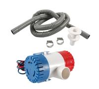 Tekiaviai Marine Bilge Pump 12V 1100GPH Drain Kit for Boat Seaplane Motor Houseboat Mini Electric Water Pump