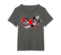 【Tekken】 Tekken 036 T-Shirt, Women's Plus, Asphalt Grey, 6X