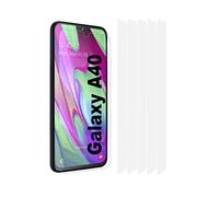 TeKKno® 5x Clear Plastic PET LCD Screen Protector Cover Guards for Samsung Galaxy A40