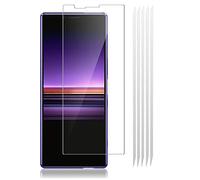 TeKKno® 5x Clear Plastic PET LCD Screen Protector Cover Guards for Sony Xperia 1