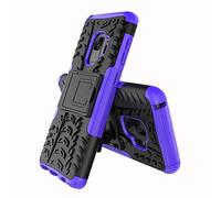 TeKKno® Slim Armour [Tyre Tread] Stylish Defender Heavy Duty Shockproof Case Cover with Back Stand for Samsung Galaxy S9 (Purple)