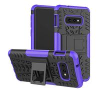 TeKKno® Tough Armour [Tyre Tread] Slim Stylish Defender Heavy Duty Shockproof Case Cover with Kick Stand for Samsung Galaxy S10e (Purple)