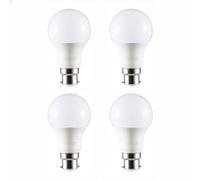 TEKLED® A60 LED Bulbs | B22 Bayonet Cap | Energy Saving 7W Light Bulb 60W Incandescent Bulb Equivalent | 2700K DIMMABLE 595LM | 4-Pack | Warm White