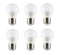 TEKLED® G45 Golf Ball DIMMABLE LED Bulbs | E27 Edison Screw | Energy Saving 5W Light Bulb 40W Incandescent Bulb Equivalent | 2700K 400LM | 6-Pack | Warm White