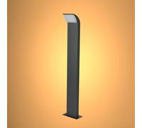 TEKLED Gardens Senza LED Outdoor Pathway Bollard Lawn Light | 7W 3000K Warm WhiteTall Post Light | Weatherproof Assurance IP65 | for Garden Trails Driveways Pathways Patios | Frammed (Built-in LED)