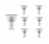 TEKLED® GU10 DIMMABLE Spotlight LED Bulbs | Energy Saving 7W Light Bulb 50W Halogen Spotlight Equivalent | 120° Wide Beam Angle MR16 5000K 560LM | 6-Pack | Cool White