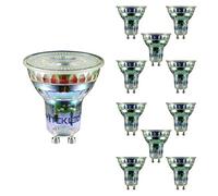 TEKLED® GU10 LED Bulbs | Energy Saving 4W Light Bulb 50W Halogen Spotlight Equivalent | MR16 5000K 350LM NONDIMMABLE | 10-Pack | Cool White Daylight