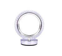 TEKLED Halo Glow Ring LED Table Lamp | Bedside Lamp (Transparent, Silver)
