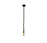 TEKLED® Hemp Rope LED Ceiling Light | 100cm Farmhouse Rustic Pendant Light | E27 Screw Bulb Base | Home&Industrial Modern Design Pendant Light | for Bar Kitchen Dining Room Bedroom Coffee Shop