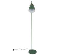 TEKLED® LED Floor Lamp | Cone Shaded Rotatable Lampshade with Gold Steel Detailing | Replaceable E27 Edison Screw Bulb Holder | for Living Room Reading Corners Workspaces Dining Room - Forest Green
