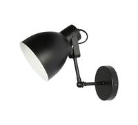 TEKLED myHome Adjustable Nordic Wall Spotlight | E27 Bulb Base | Combination of Functionality&Stylish Design | for Bedrooms Living Rooms Offices Chic Cafes Boutique Hotels | Black (Bulb not Included)