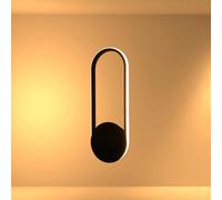 TEKLED myHome Ellipse Ambient LED Wall Sconce | 24W 3000K Dual-Use Design | Contemporary Design and Eficient Lighting | for Bedrooms Living Rooms Home Offices Chic Cafes Restaurants | (Built-in LED)