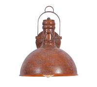 TEKLED myHome Old Brown Metal Dome Wall Light | E27 Fitting | for Bedrooms Living Rooms Study Rooms Libraries Receptions Cafes Restaurants | (Bulb not Included)