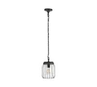 TEKLED MyHome Tuela Outdoor Pendant Lamp | E27 Compatible Dark Grey Ceiling Light | Weatherproof Assurance IP44 | for | for Entryways Balconies Lofts Patios Porches | (Bulb not Included)