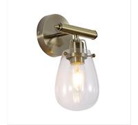 TEKLED myHome Vintage Antique Brass Industrial Wall Light | E27 Fitting | for Bedrooms Living Rooms Study Rooms Lobbies Receptions Cafes Restaurants | (Bulb not Included)