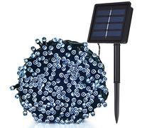 TEKLED® Solar String Lights | 200 LED Decorative String Lights | Waterproof Indoor Outdoor 72FT with Solar Panel | Cold White | for Patio Garden Backyard Home Christmas Tree Party Gazebo Pergola