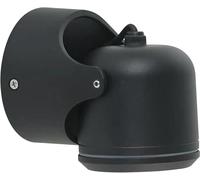 TEKLED Up Down Tiltable Black Outdoor Wall Light | GU10 Twist Lock | Weather-Resistant IP54 Adjustable Outside House Light | For Facades Porches Garden Walls Patios Garages |1 Lamp (Bulb not Included)