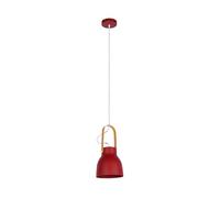 TEKLED Versatile Narvik Nordic Cone Pendant Light | E27 Fitting | Nordic-Inspired Cone-Shaped Ceiling Light | for Bars Kitchens Dining Rooms Cafes Restaurants | D190 / Burgundy (Bulb not Included)