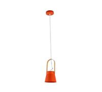 TEKLED Versatile Narvik Nordic Cone Pendant Light | E27 Fitting | Nordic-Inspired Cone-Shaped Ceiling Light | for Bars Kitchens Dining Rooms Cafes Restaurants | D160 / Warm Red (Bulb not Included)