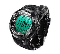 TEKMAGIC 10 ATM Digital Submersible Unisex adult Diving Watch 100m Water Resistant Swimming Sport Wristwatch Luminous LCD Screen with Stopwatch Alarm Function, Digital,Diving Watch