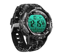 TEKMAGIC Digital Watch 100m Underwater Waterproof for Swimming Diving with Stopwatch, 12/24 Hour Format, Dual Time Zone, Alarm Functions