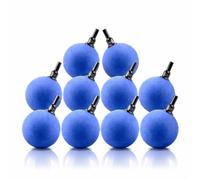 TeKnic® Elite Series 10-Pack Aquarium Air Stones - 50mm Large Ball Bubbler Diffuser for Fish Tanks, Ponds & DWC Hydroponics - Premium Mineral Aerator Fits 0.4cm